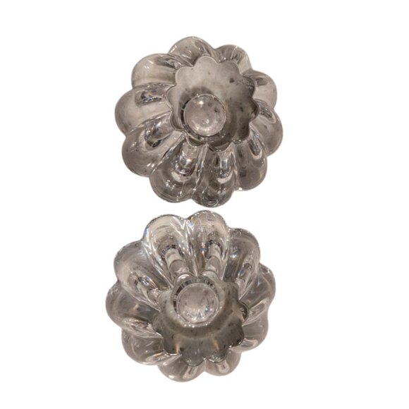 Orrefors Crystal Candle Holders Sven Palmqvist Vintage Stella Pattern - Picture 6 of 16